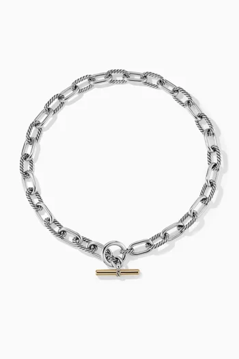DY Madison® Toggle Chain Necklace in 18kt Yellow Gold & Sterling Silver