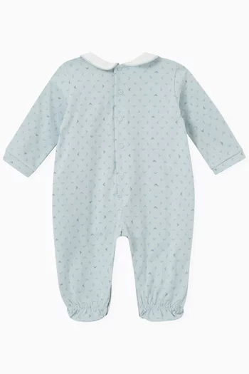 Logo Sleepsuit in Cotton