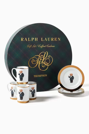 Thompson Polo Bear Plate & Mug Gift Set