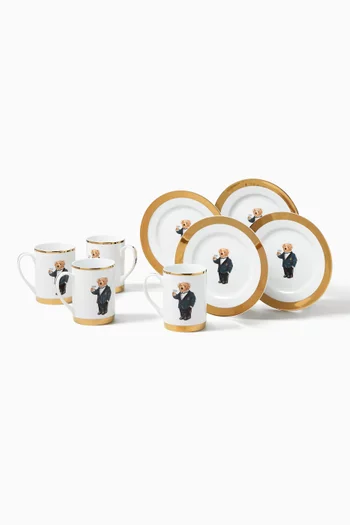 Thompson Polo Bear Plate & Mug Gift Set