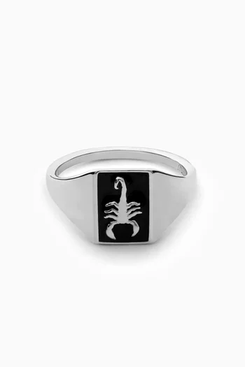 Scorpius Ring in Sterling Silver