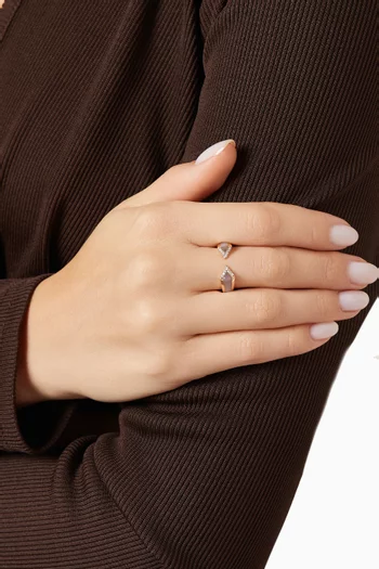 Junonia Diamonds & Mother of Pearl Ring in 18kt Rose Gold