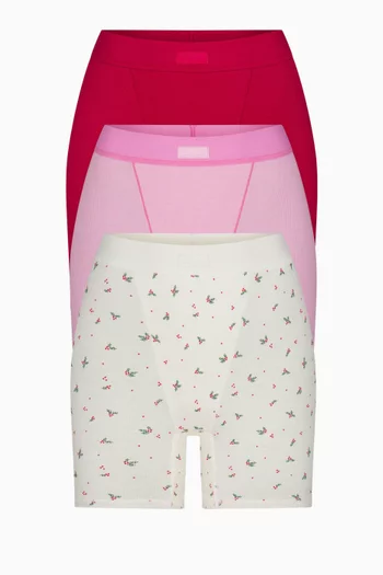Cotton Rib Boxers, Set of 3