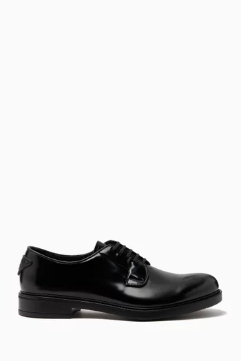 Formal Lace-up Shoes in Brushed Leather