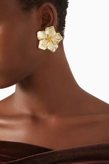 Iys Earrings in 18kt Gold-plated Brass