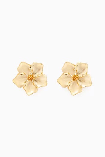Iys Earrings in 18kt Gold-plated Brass