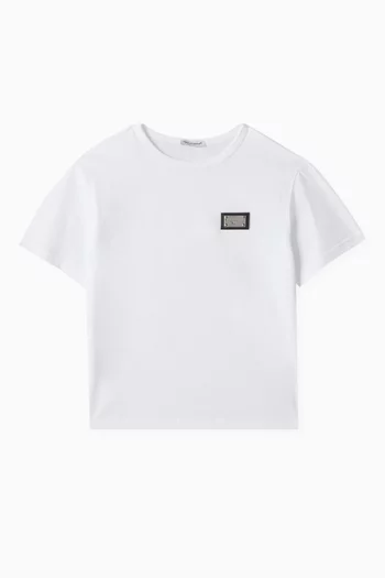 Logo Badge T-shirt in Cotton