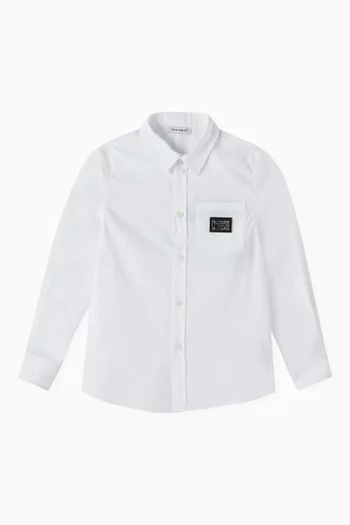 Logo-tag Shirt in Cotton