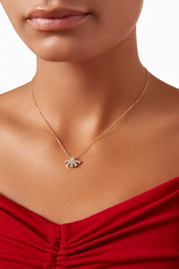 Sunrise Diamond Pendant in 18kt Yellow Gold