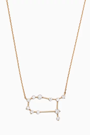 Gemini Constellation Diamond Necklace in 18kt Gold