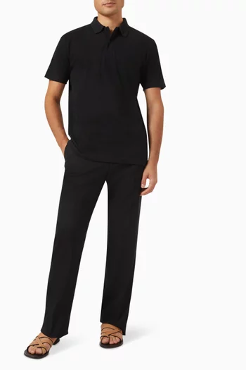 Riviera Polo Shirt in Cotton Mesh