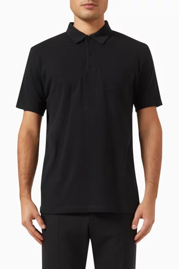 Riviera Polo Shirt in Cotton Mesh