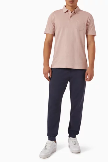 Riviera Polo Shirt in Cotton Mesh