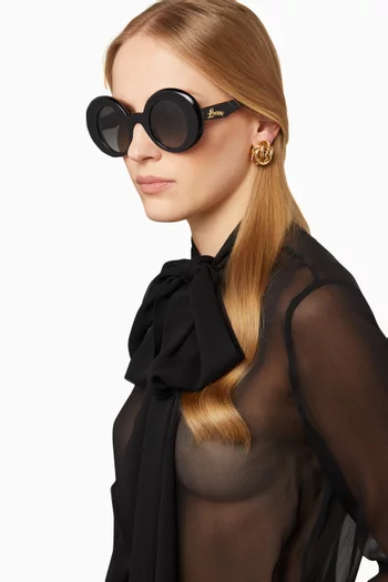 Round Sunglasses in Acetate