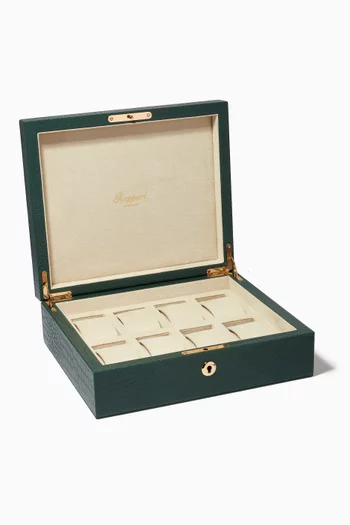 Collector's 8 Watch Box in Croc-embossed Leather