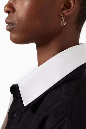 Miller Hoop Earrings in 18kt Gold-plated Brass