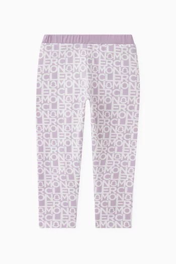 All-over Print Leggings in Cotton Stretch
