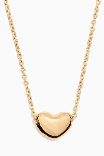Chubby Heart Necklace in 18kt Yellow Gold