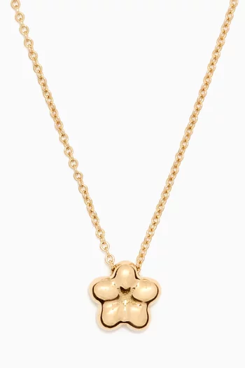 Chubby Flower Necklace in 18kt Yellow Gold