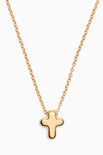 Chubby Cross Necklace in 18kt Yellow Gold