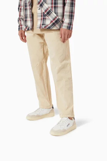 سنيكرز ميدالست أسفل الكاحل جلد وشمواه