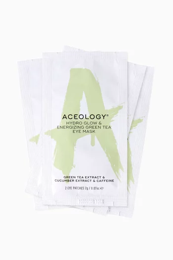 Hydro Glow & Energizing Green Tea Eye Masks, 4-Pack