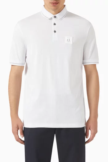 Icon Logo Polo Shirt in Cotton