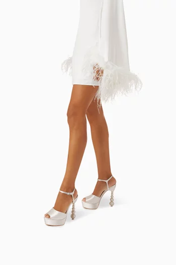 Natalia Perla 140 Platform Sandals in Satin
