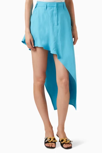Asymmetric Skirt in Viscose