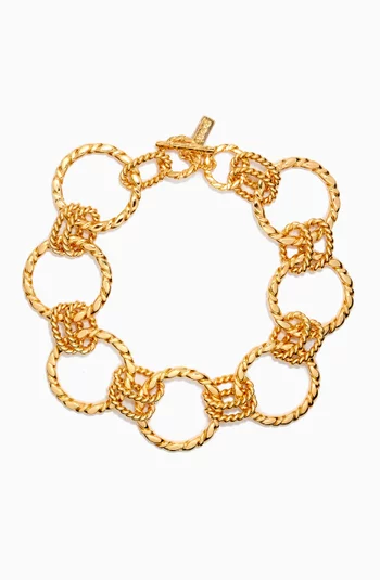 Eternity Choker Necklace in Gold-plated Brass