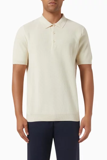 تي شيرت بولو منسوج من القطن