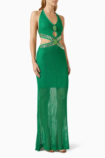 Cut-out Gown in Knit