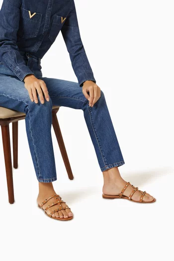 Valentino Garavani Rockstud Slides in Leather