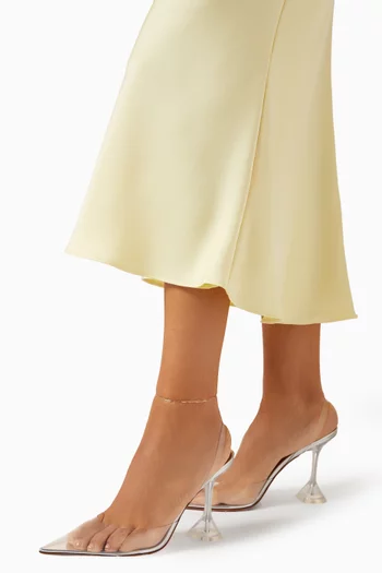 Mini Paperclip Chain Anklet in 14kt Gold