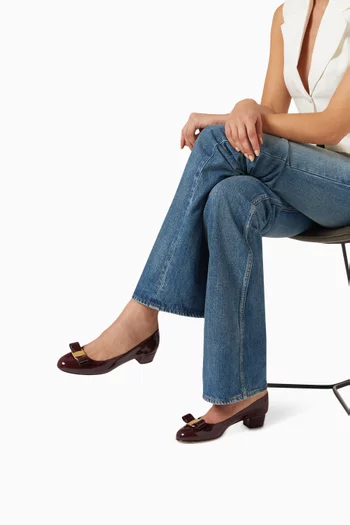 Vara Ballet Pumps in Patent Leather