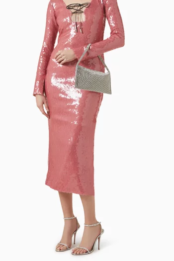 حقيبة يور بيست فرينت لا جراند قماش شبكي مرصع بالكريستال