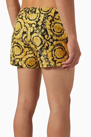 شورت سباحة بنقشة باروكو نايلون