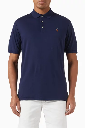 Polo Shirt in Cotton Knit