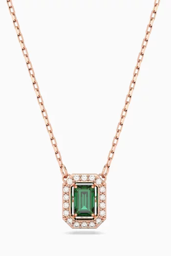 Millenia Crystal Necklace in Rose Gold-plated Metal