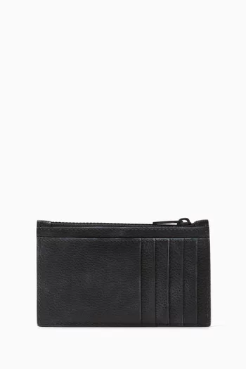 Tread Long Coin & Card Holder in Leather