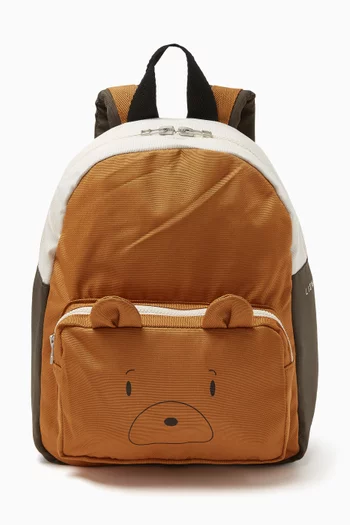 Allan Mr. Bear Print Backpack in Recycled Polyester