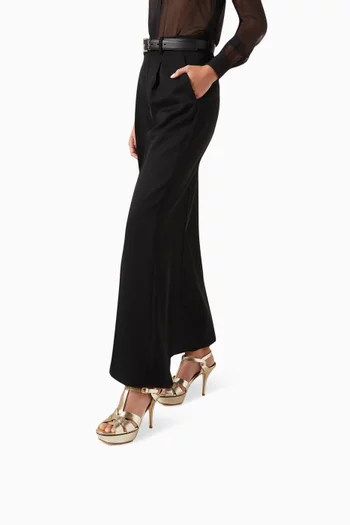 Tribute 75 Platform Sandals in Metallic Leather