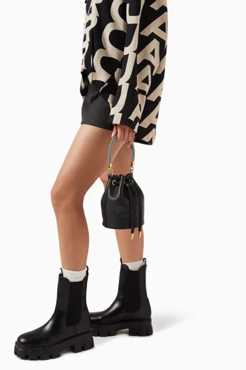 The Mini Bucket Bag in Grain Leather