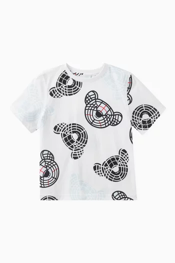 Camron Teddy bear-print T-shirt in Cotton