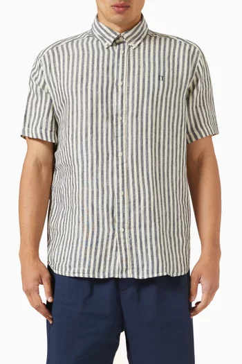 Kris Striped Shirt in Linen