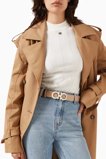 حزام جانشيني جلد بوجهين