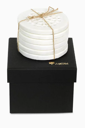 Coasters in Marble, Set of 6