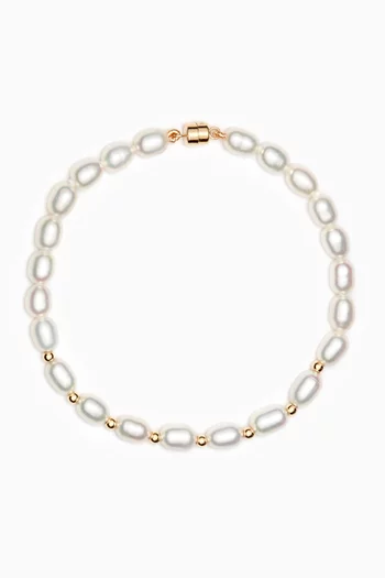 Kiku Baroque Pearl Bracelet in 18kt Gold