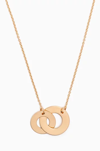 Galeria Intertwined Disc Necklace in 18kt Gold