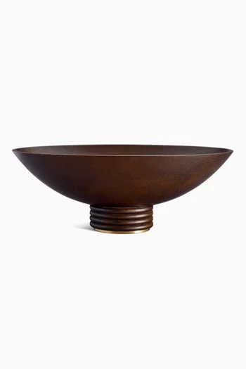 Alhambra Oval Bowl in Smoked Ash